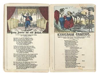 (POSTAL COVERS AND SONG BOOKS.) Six Military And Patriotic Illustrated Songs, Elaborately Colored in a Novel Form, Series 1.